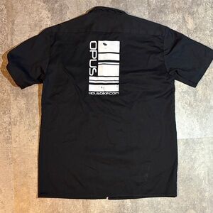 Rare Opus Bikes Dickies Work Shirt Black Medium Bicycle